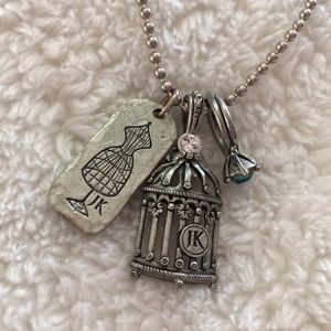 My Thirty One silver charm necklace